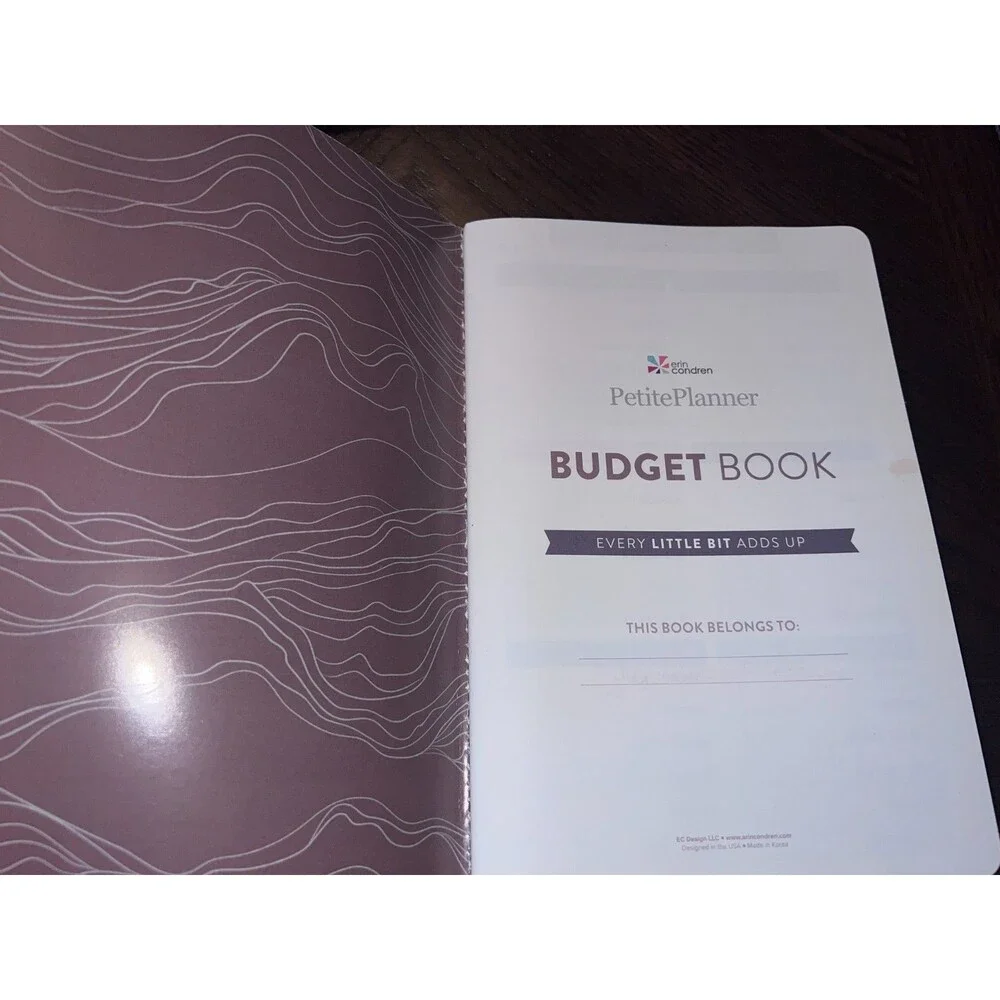 Erin Condren Folio Planning  New, Never Used Burget Book Holiday Planning